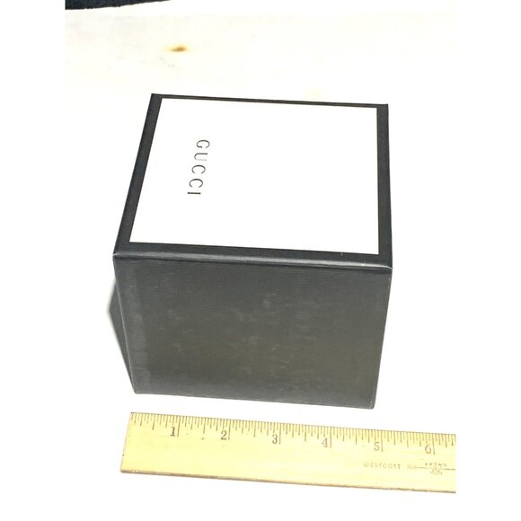 Gucci Watch Box Presentation Black White Cardboard Display Gift Empty - Picture 6 of 10